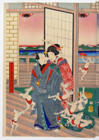 Utagawa%20Yoshiiku%2C%20%3Cb%3E%3Ci%3E%20Kane%20kinchaku%20ojime%20no%20zendama%20%28Virtuous%20Imps%20Vying%20for%20the%20Purse%20Strings%20of%20a%20Nouveau-riche%29%3C%2Fi%3E%3C%2Fb%3E%2C%201860%2C%20color%20woodblock%20print%20on%20paper%3B%20%26%23333%3Bban%20nishiki-e%3B%20triptych%2C%20Gift%20of%20Drs.%20Louis%20and%20Annette%20Kaufman%2C%20public%20domain%2C%2083.67.1a-c
